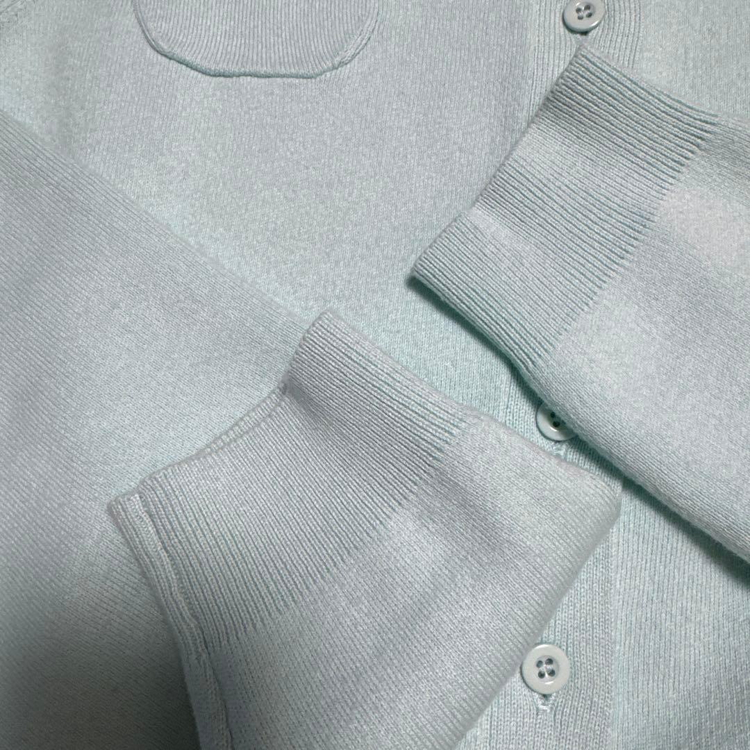 美品 CABaN カーディガン ライトブルー