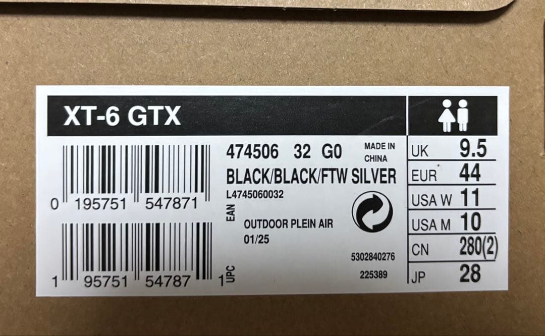 SALOMON / XT-6 GORE-TEX（R）　サイズ28