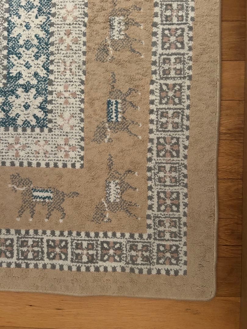 unico ラグ　CLEVE イエロー 120cm×180cm