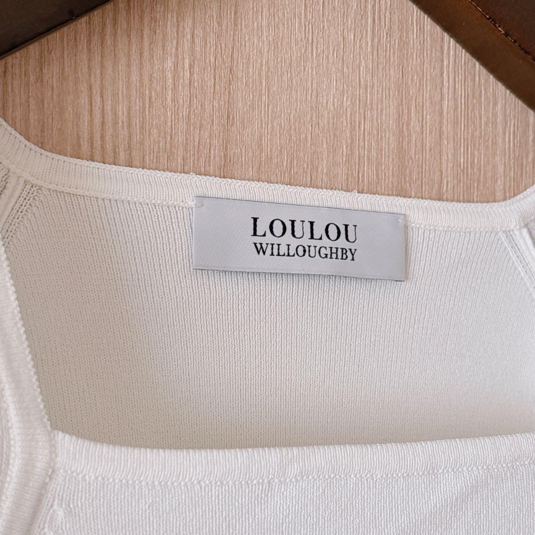 【1264】アナイ系列ルルウィルビー　スクエアデコルテプルオーバー　白