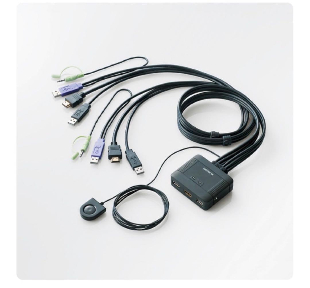 新品ELECOM KVM-HDHDU2 HDMI(R)対応パソコン切替器