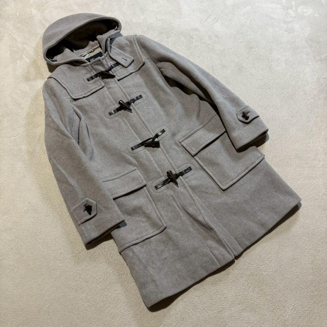 【BURBERRY LONDON】ウールダッフルコート フード付き L
