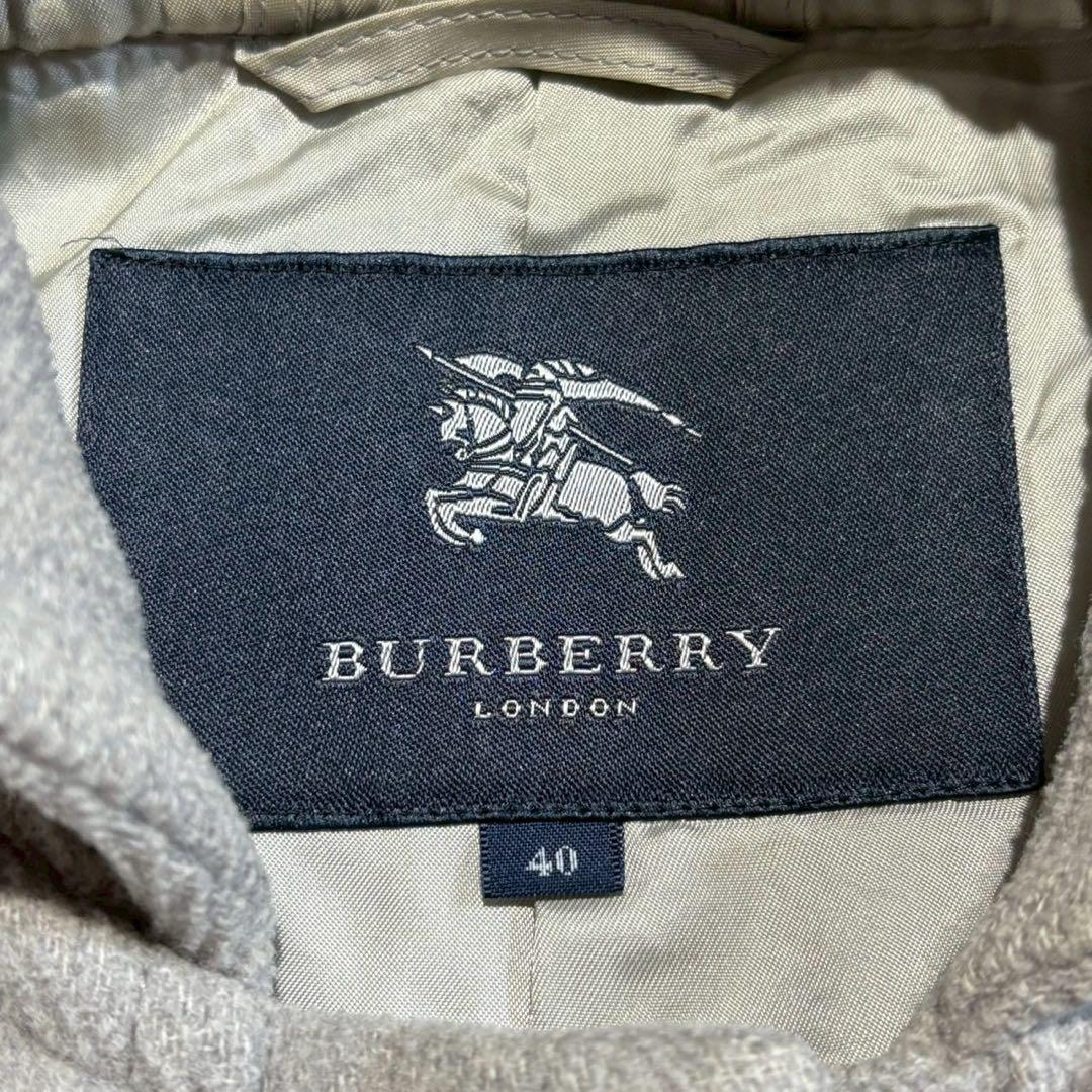 【BURBERRY LONDON】ウールダッフルコート フード付き L