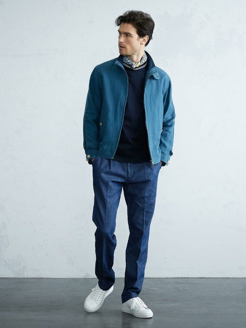 Aquascutum 現行 ハリントンジャケット スウィングトップ G-9 36