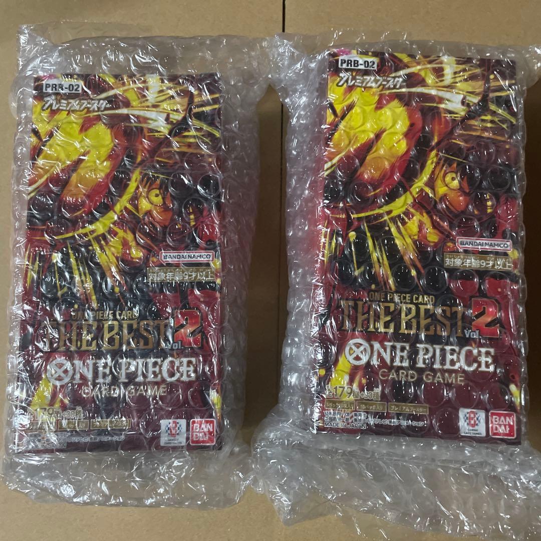 ワンピースカード　ザベスト2 新品未開封テープ付き2BOX