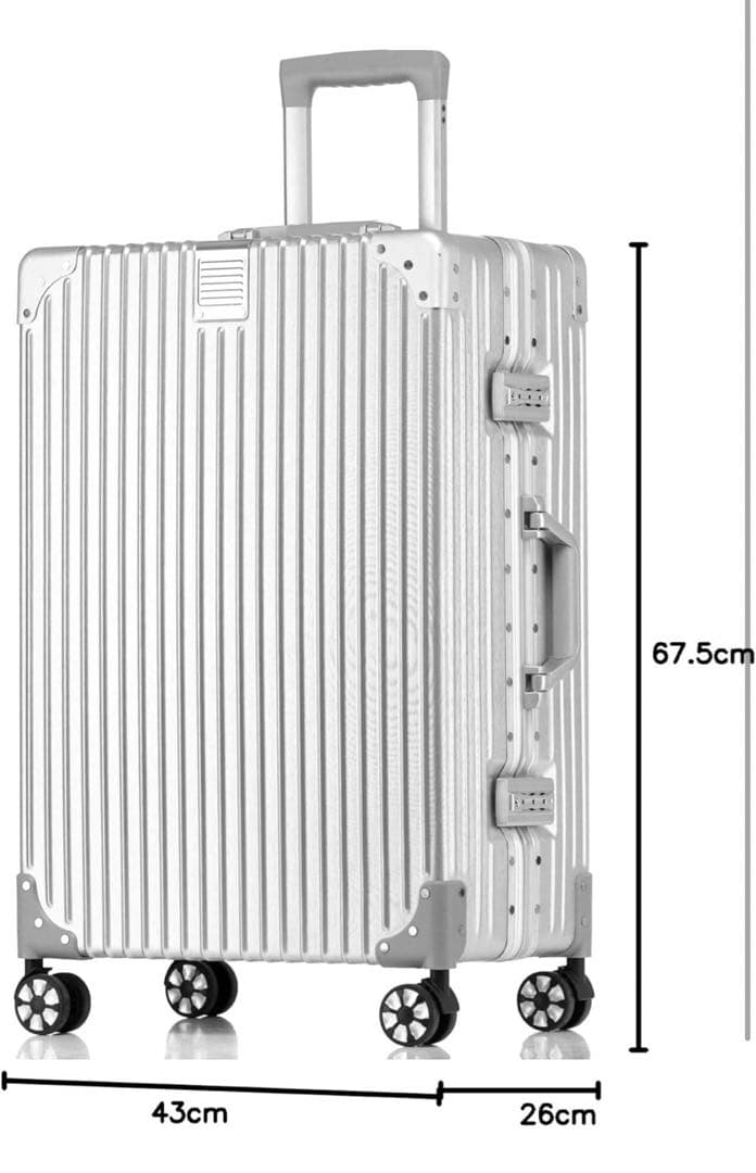 スーツケース アルミフレーム キャリー ケース機内持ち込み 預け入れスーツケース