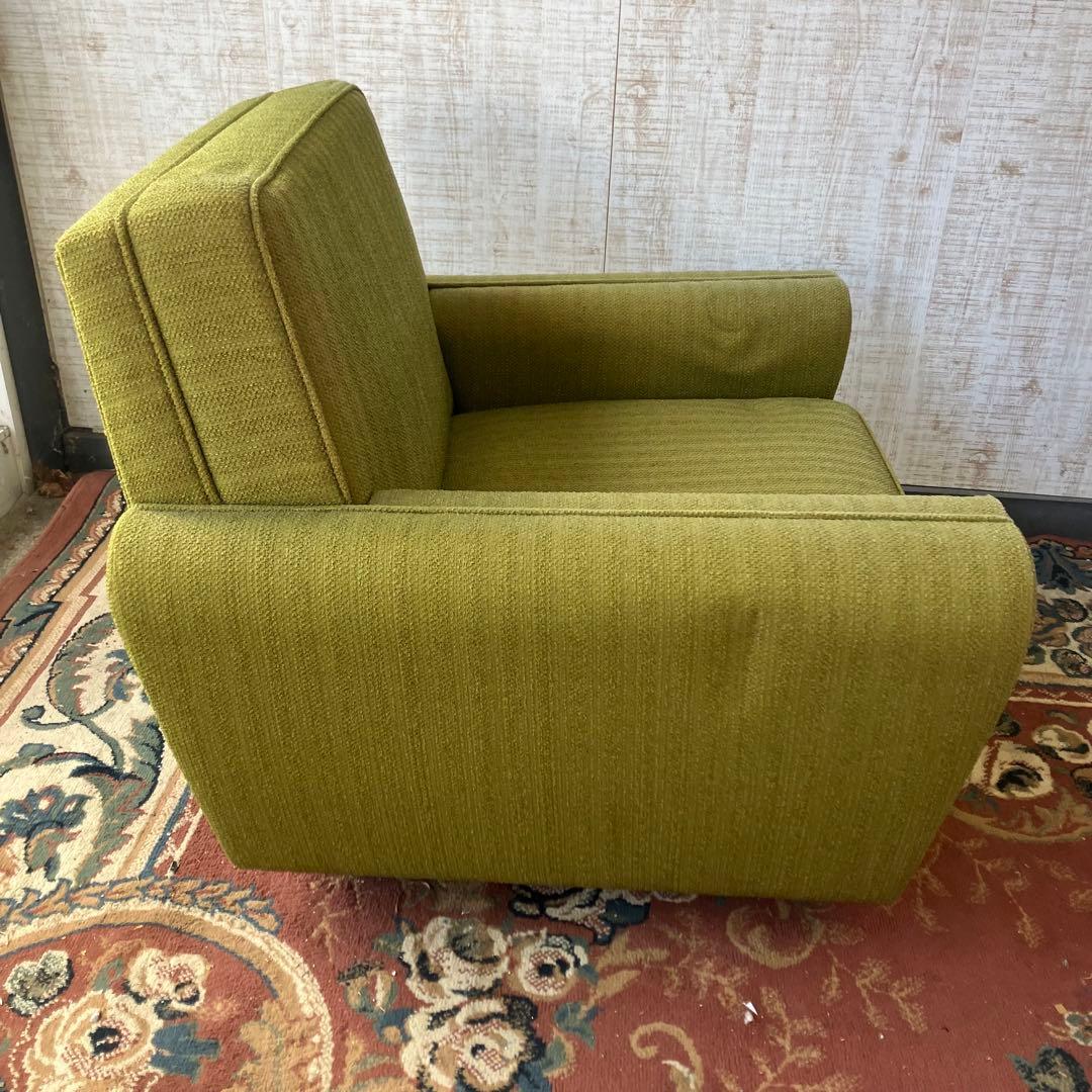 ② 昭和レトロ ミッドセンチュリー 一人掛けソファー ロビーチェア アームチェア