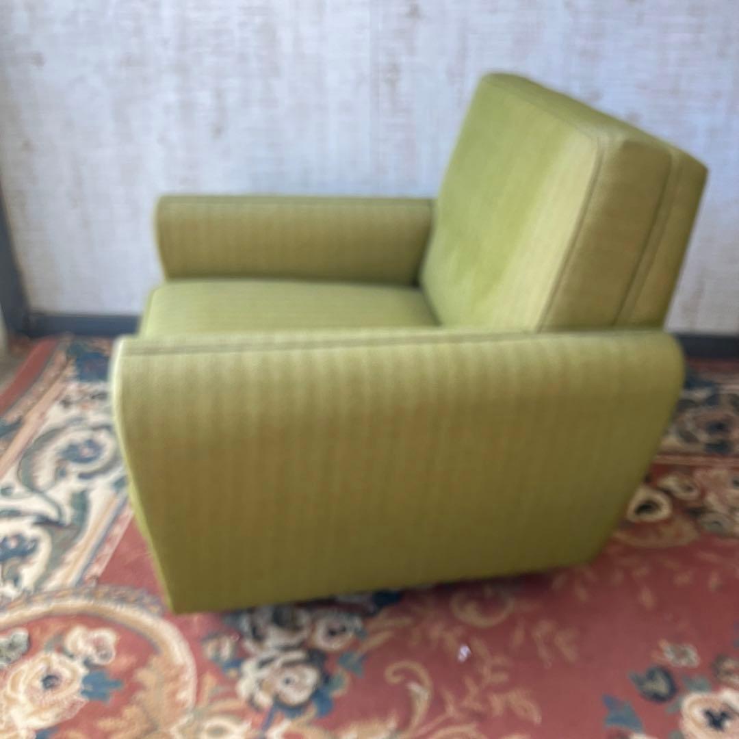 ② 昭和レトロ ミッドセンチュリー 一人掛けソファー ロビーチェア アームチェア