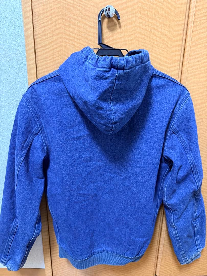 【USA製】カーハート アクティブジャケット デニム L(レディース）男性着用S