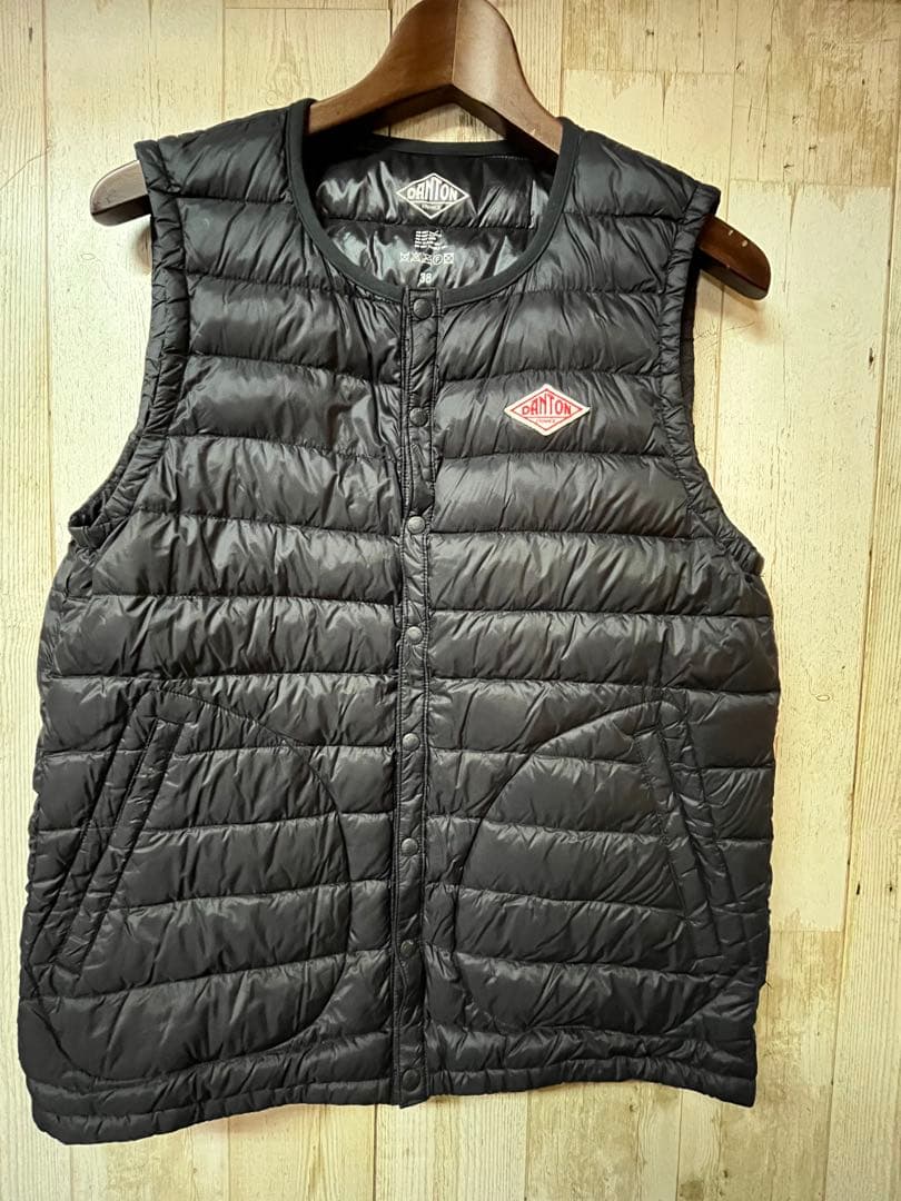 ふふ⭐︎DANTON ダウンベスト ブラック 38