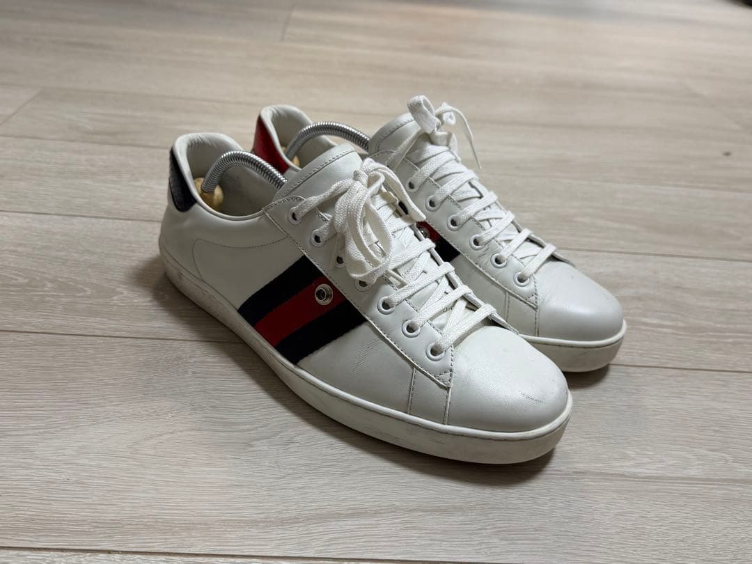 GUCCI メンズスニーカー　エース　9 2/1サイズ(27.5cm)