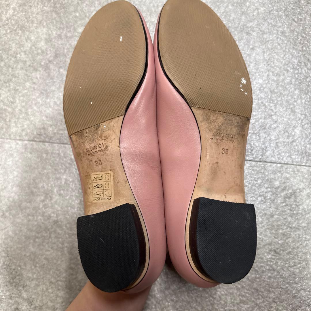 【美品】GUCCI ピンク ローファー パンプス