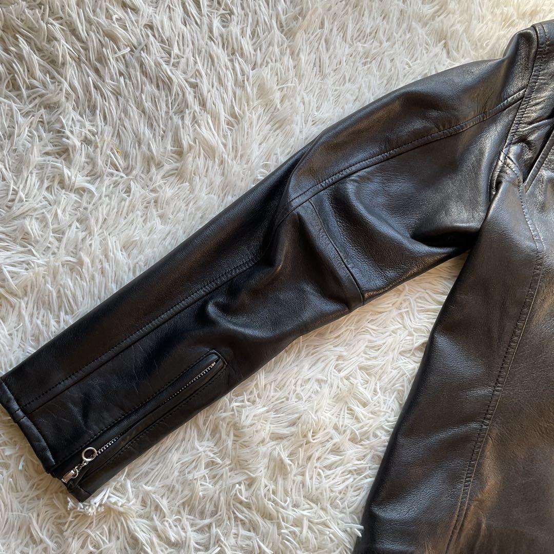 美品✨レトログレード　レザージャケット　シングルライダース　L ブラック　本革