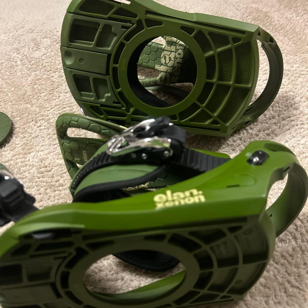 elan xenon スノーボードビンディング グリーン　サイズL