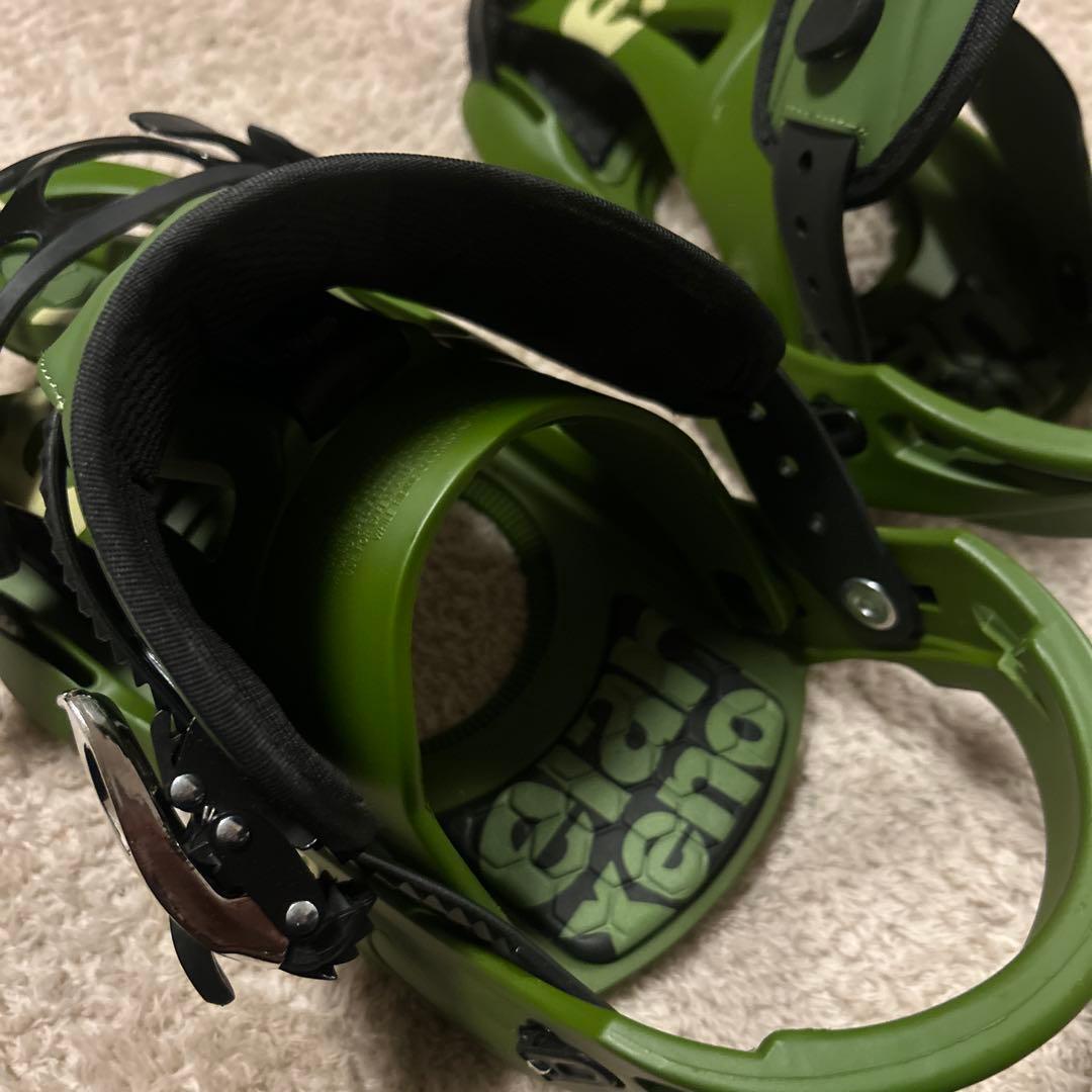 elan xenon スノーボードビンディング グリーン　サイズL