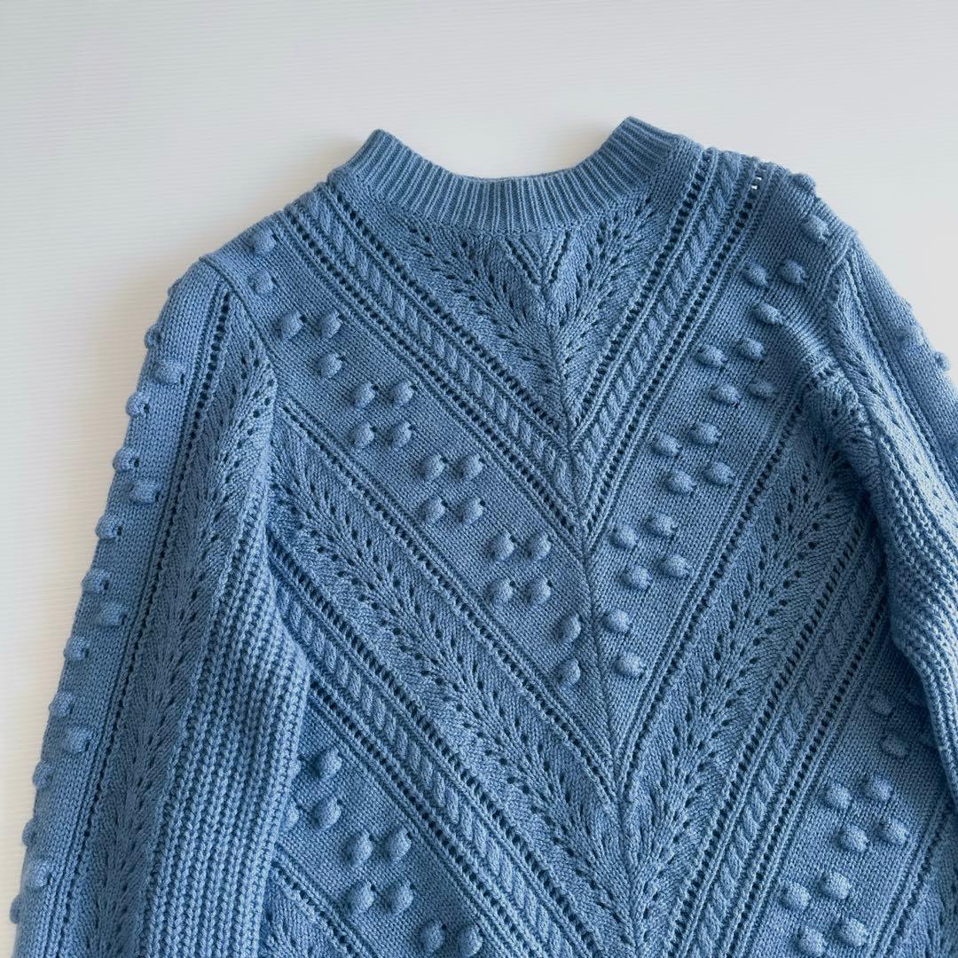 SÉZANE (セザンヌ) / ニット セーター 立体編み ブルー XS