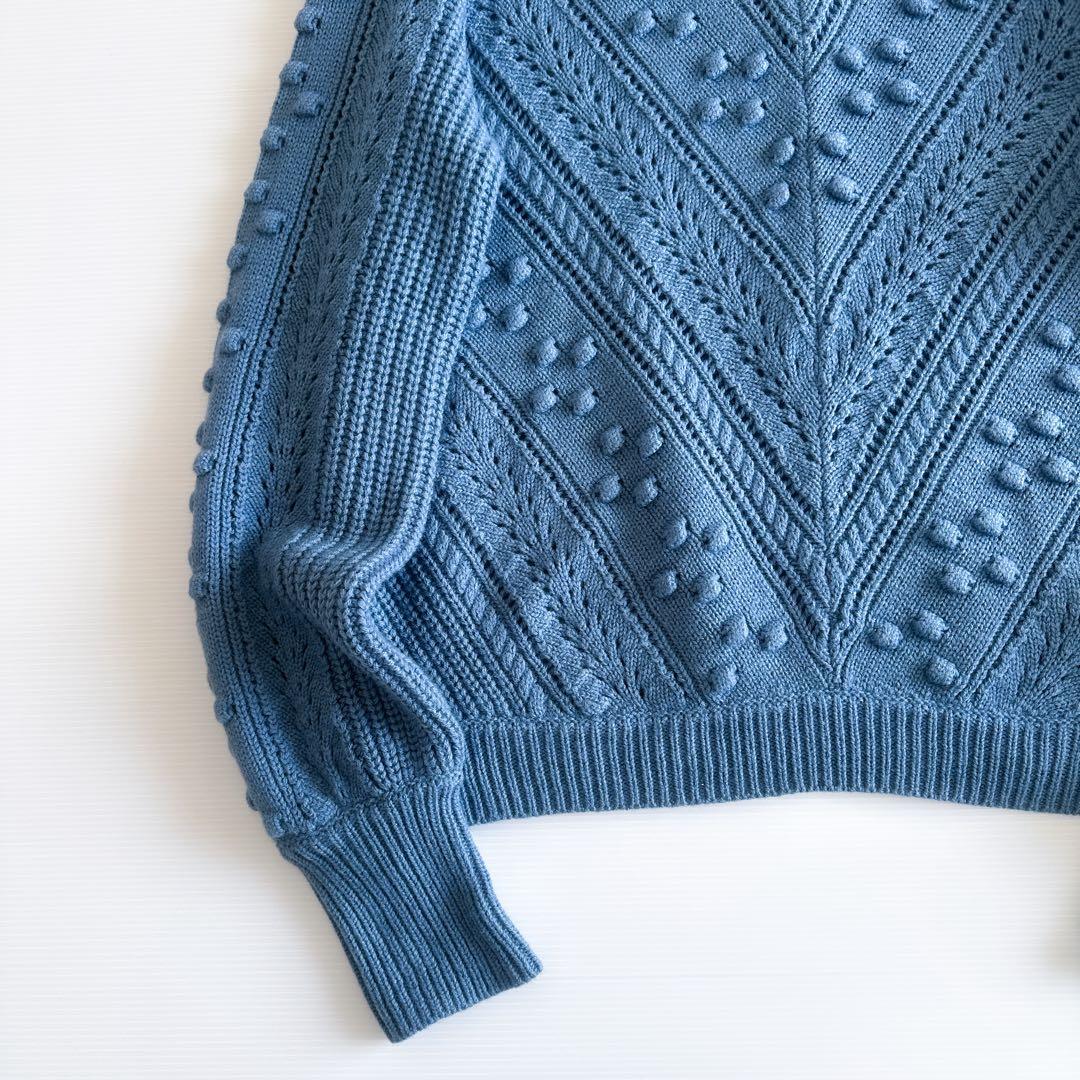 SÉZANE (セザンヌ) / ニット セーター 立体編み ブルー XS