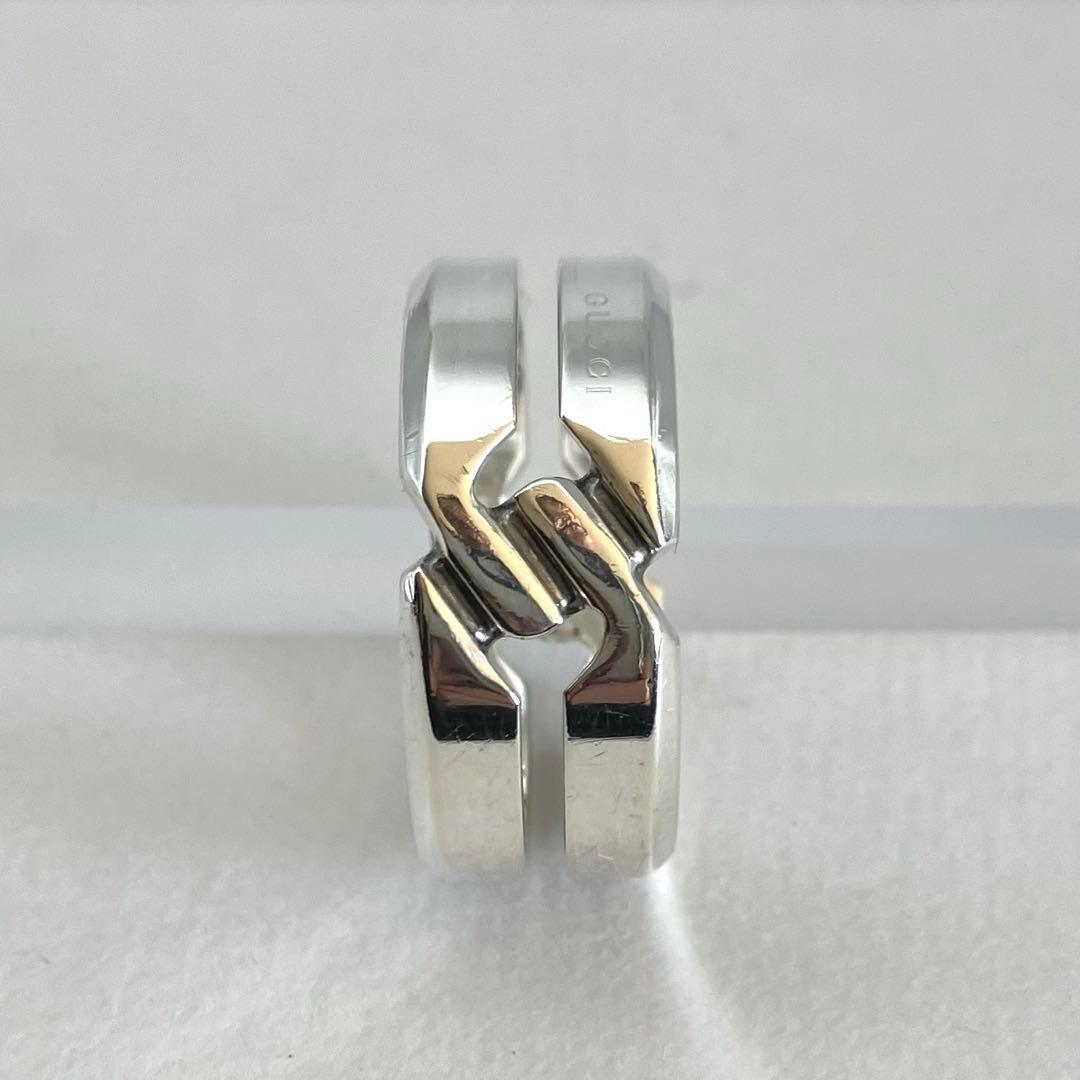 美品 GUCCI グッチ インフィニティ ノット リング Ag925 約22号