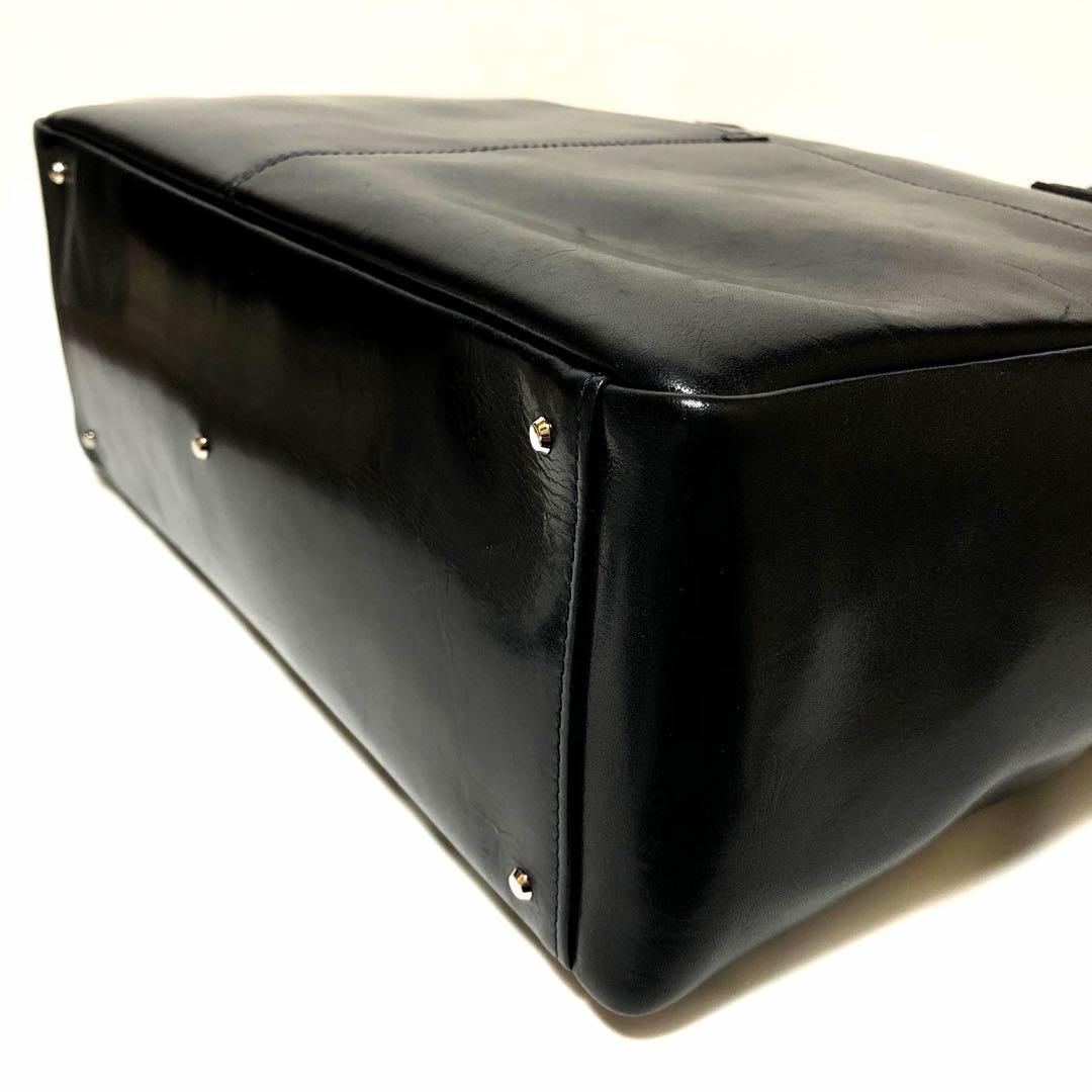 未使用級✨ ポーター クラーク トートバッグ L 黒 オールレザー 吉田カバン