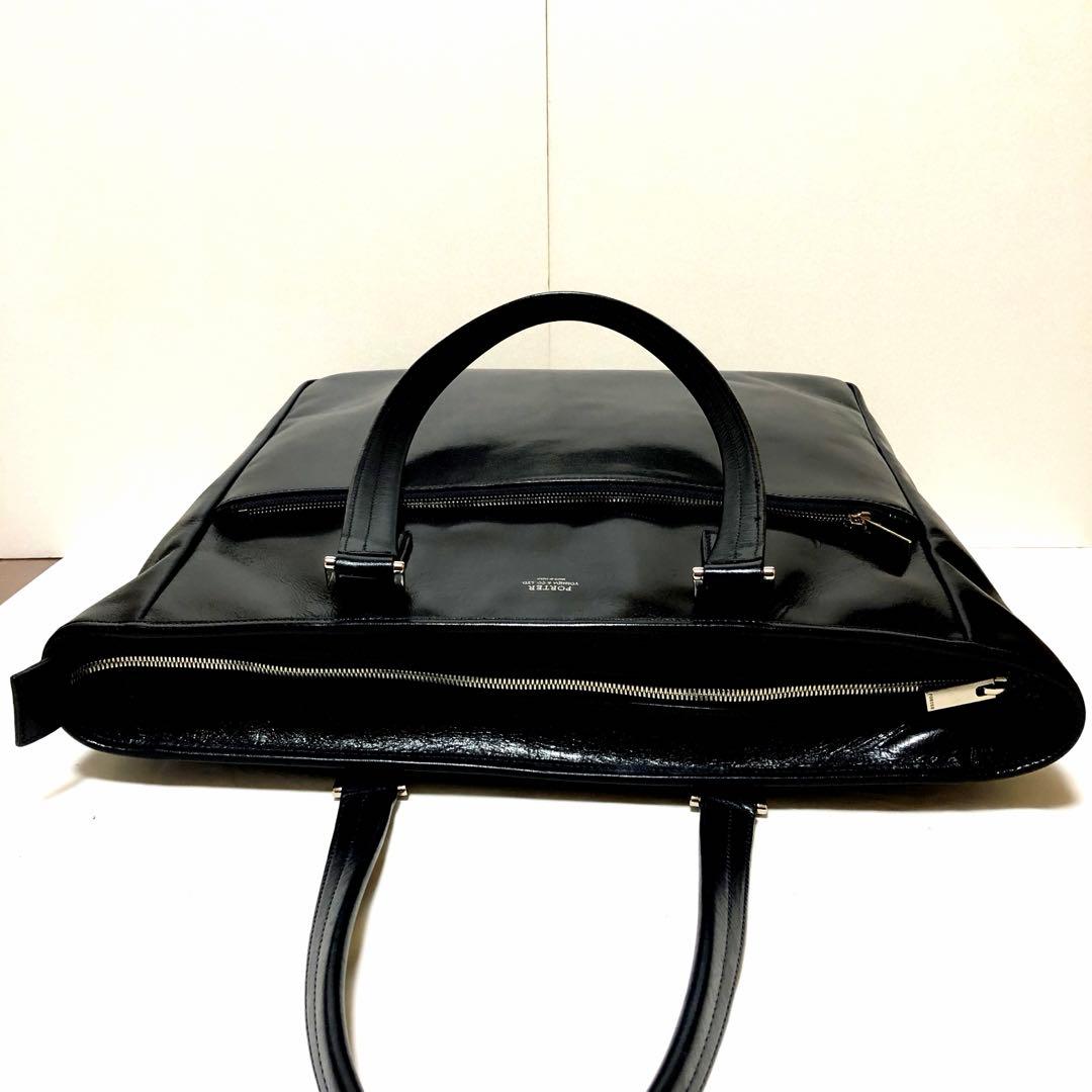 未使用級✨ ポーター クラーク トートバッグ L 黒 オールレザー 吉田カバン