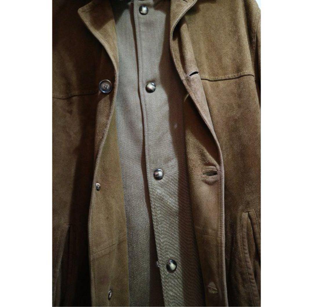 OLD ENGLAND メンズ スエードハーフコート