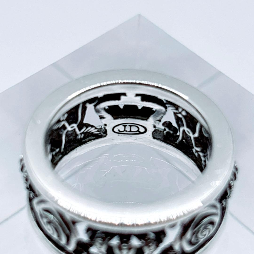 Justin Davis クラウン ローズ 9〜10号 リング シルバー925