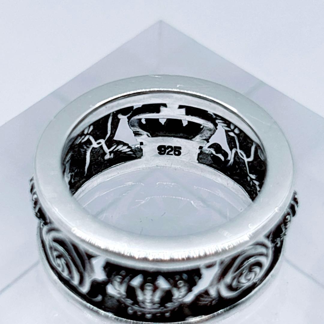 Justin Davis クラウン ローズ 9〜10号 リング シルバー925