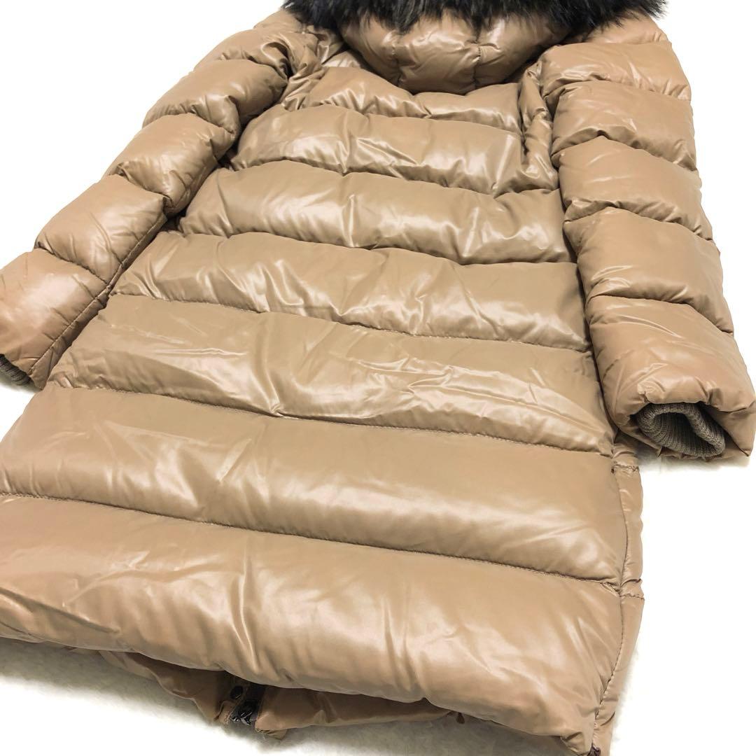 デュベティカ　ダウンコート　デネブ　3WAY　リブ　ラクーンファー　キャメル