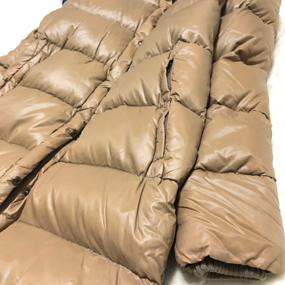 デュベティカ　ダウンコート　デネブ　3WAY　リブ　ラクーンファー　キャメル