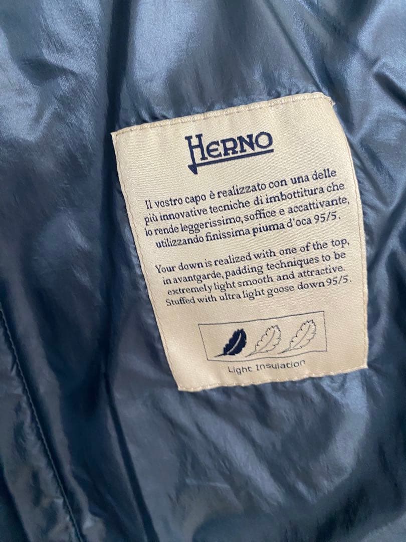 ヘルノ Herno ダウンコート 44 (L) 上質グースダウン