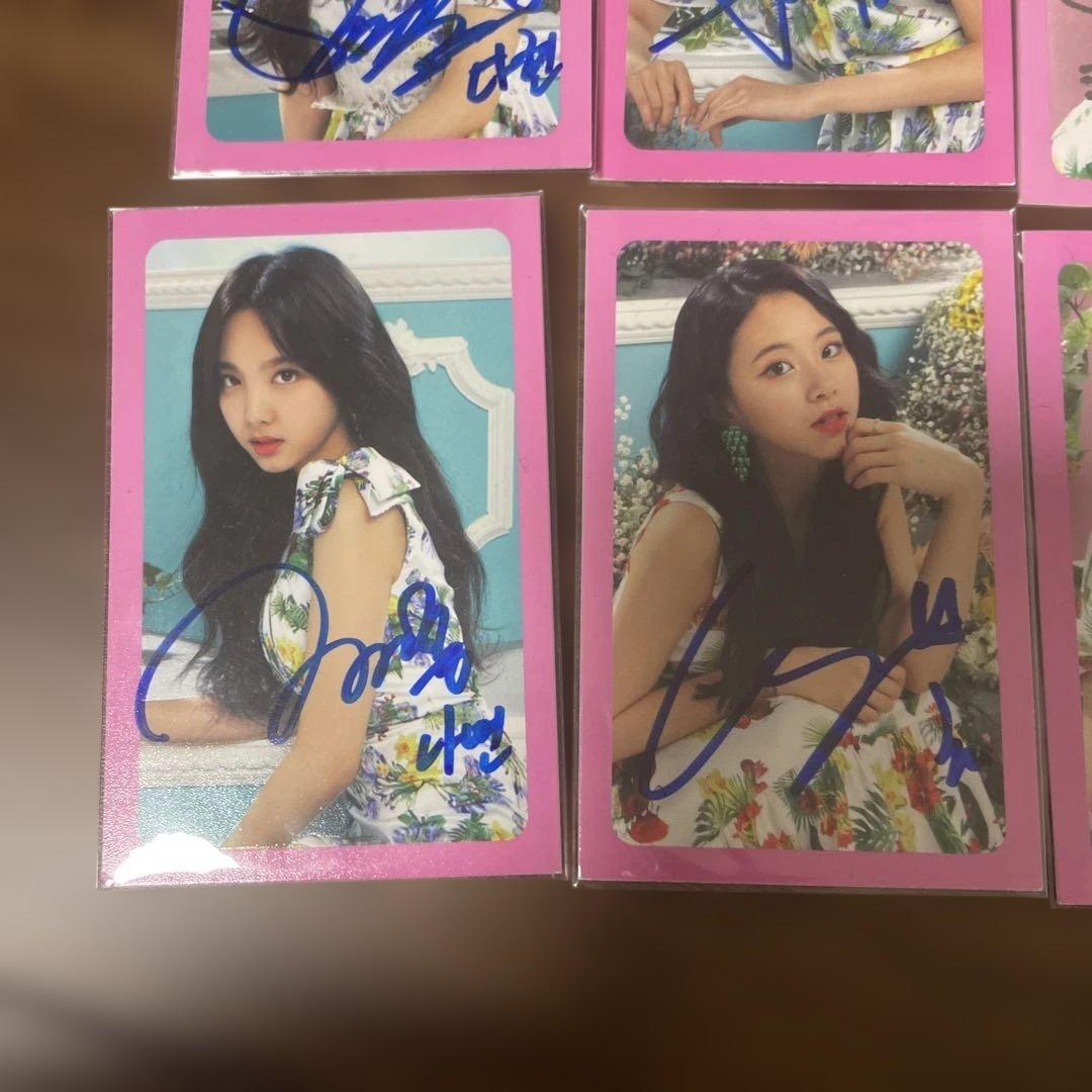 twice 直筆サインカード　６枚セット