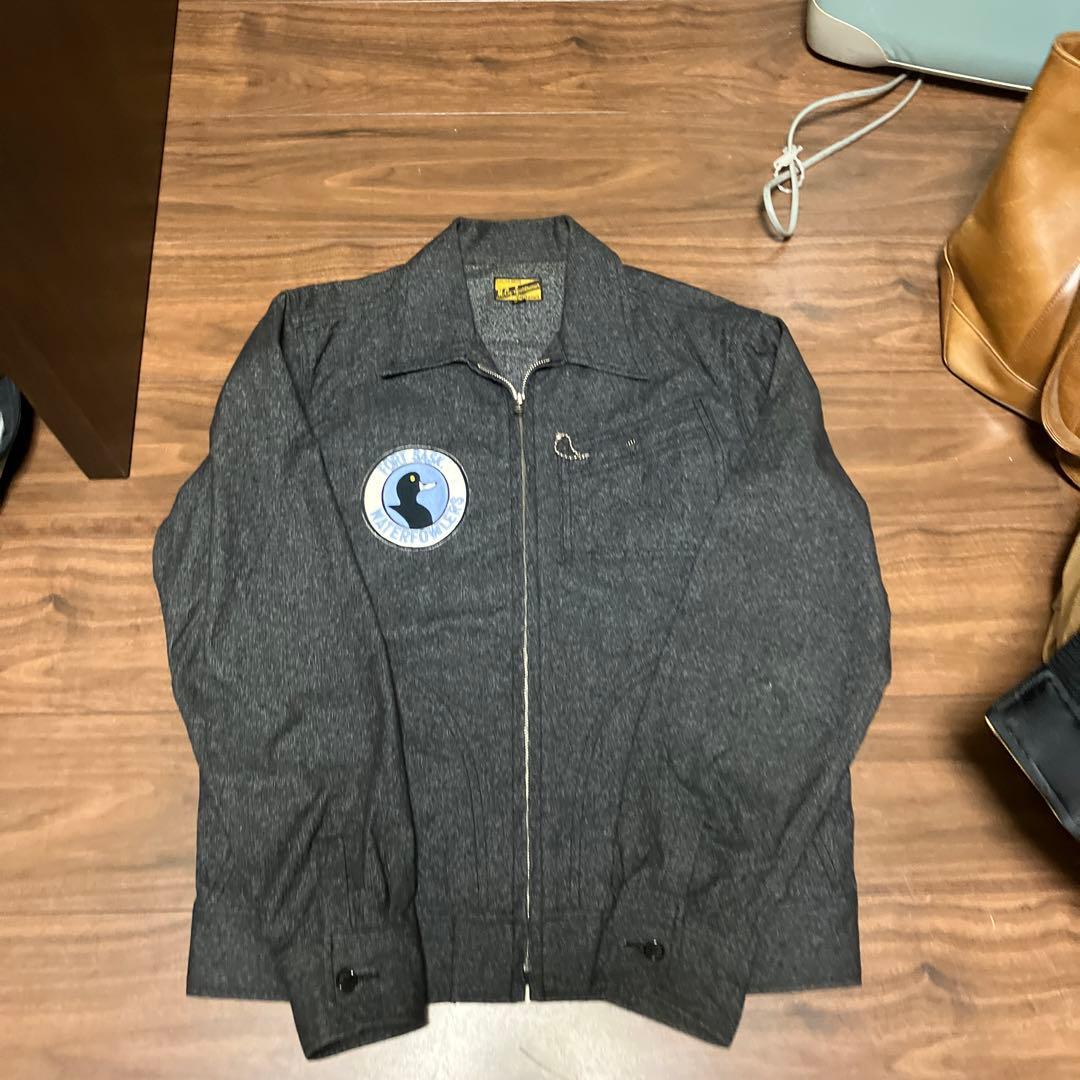 リアルマッコイズ　マッコイスポーツウエア　ワッペンジャケット　ブラック　38