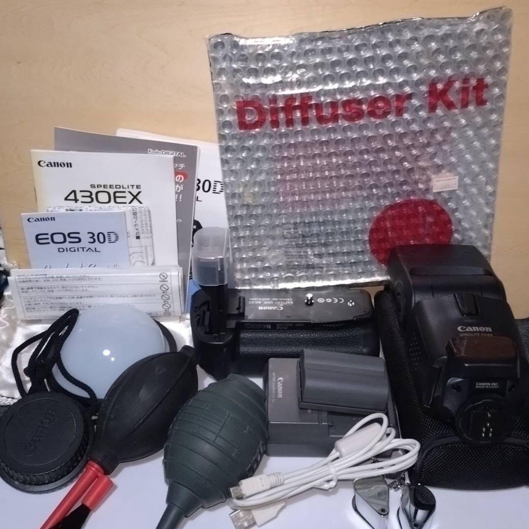 キャノン30D 本体レンズ付属品セット