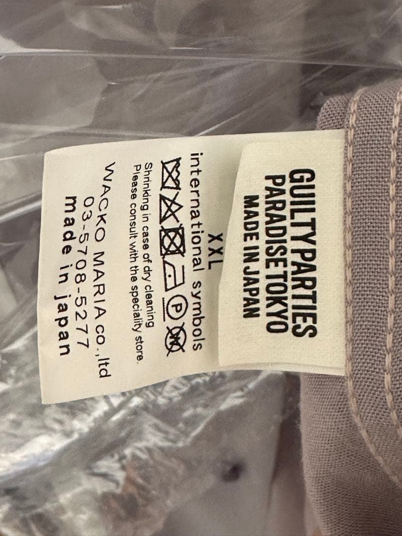 トップス WACKO MARIA OPEN COLLAR SHIRT XXL