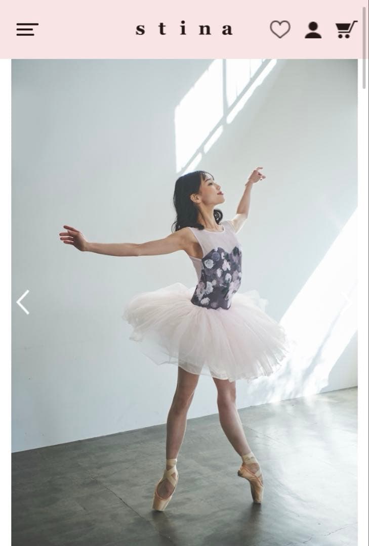 stina 花柄レオタード Sサイズ