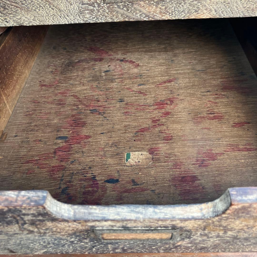 アンティーク 古引き出し 抽斗 5杯 小引き出し 木製 両面 古道具