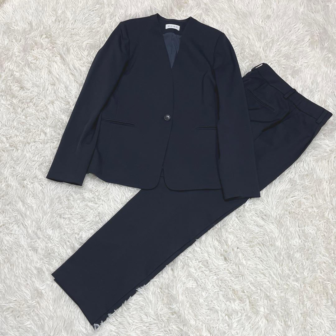美品 PLST プラステ コンフォートリュクスパンツ スーツ セットアップ SM