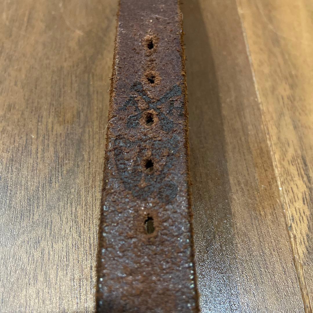 美品ANOTHER HEAVEN×HTC ピラミッドスタッズ ナローベルト 34