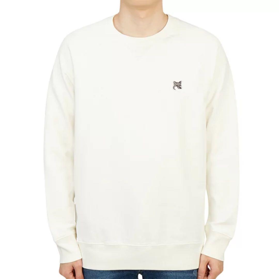 MAISON KITSUNE メゾンキツネ スウェット トレーナー 白 刺繍