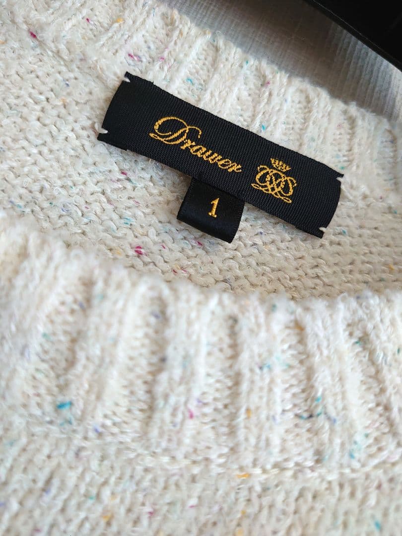 DRAWER ドゥロワー/2024SS ウールシルク　クルーネックニット