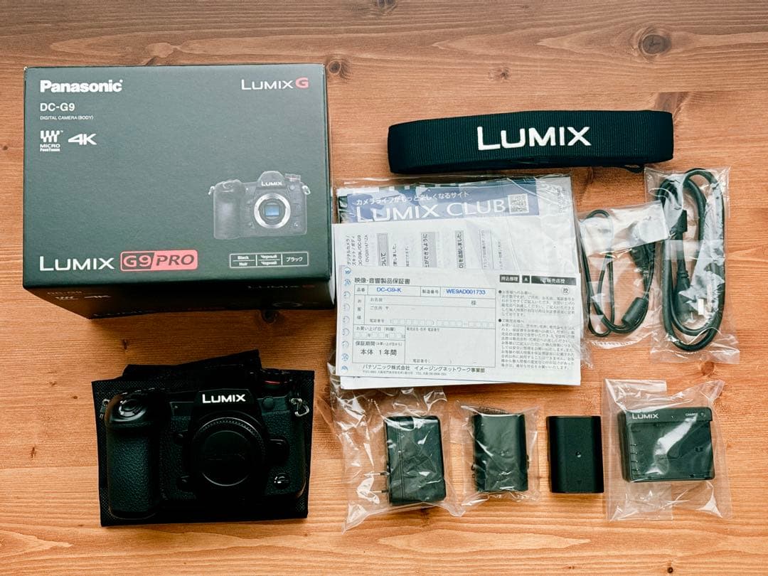 Panasonic LUMIX G9 本体 DC-G9 追加バッテリー