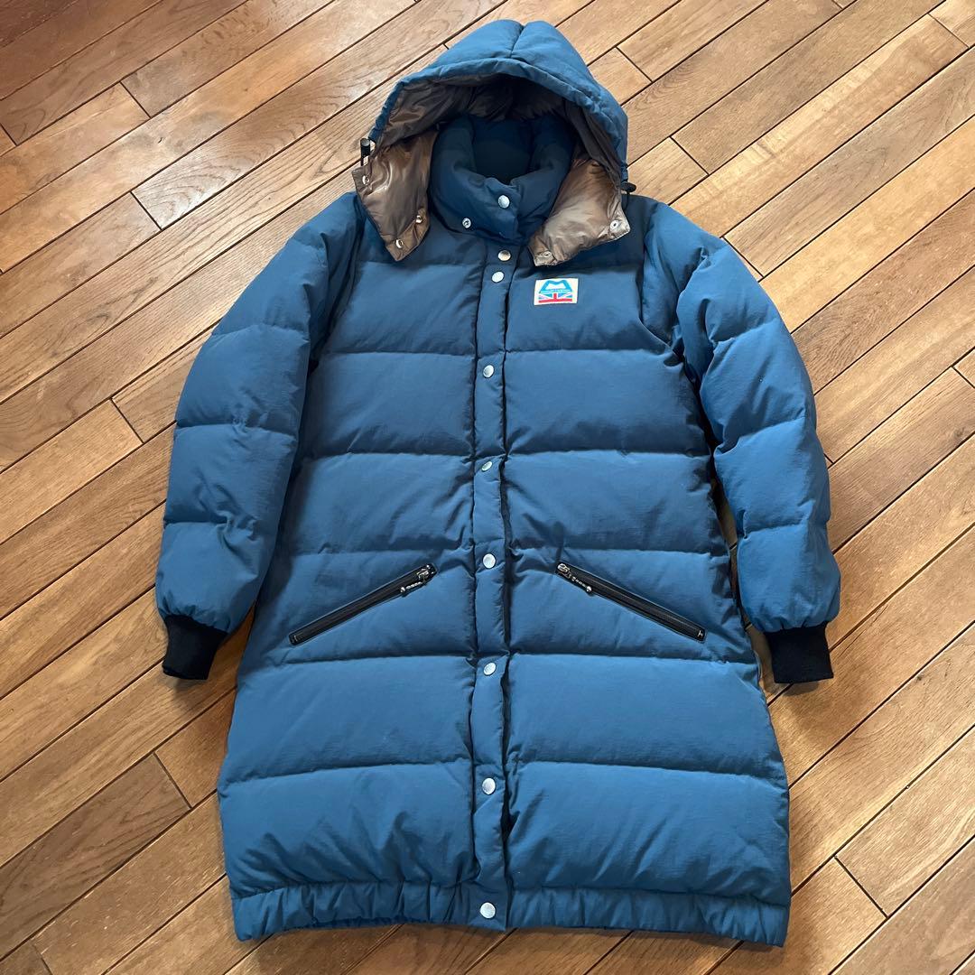 MOUNTAIN EQUIPMENT ロング丈ダウンジャケット 青　M