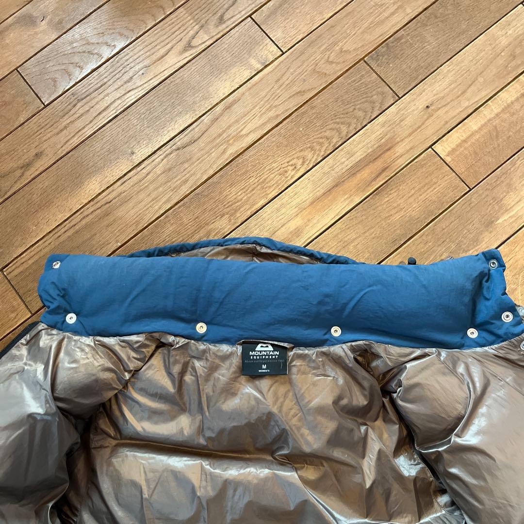 MOUNTAIN EQUIPMENT ロング丈ダウンジャケット 青　M