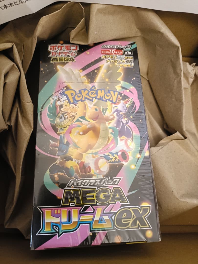 ポケセン産　シュリンク付ポケモンカードMEGA ドリーム ex 1box