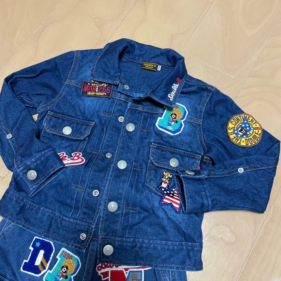 DOUBLE B デニム ジャケット パンツ セット 110