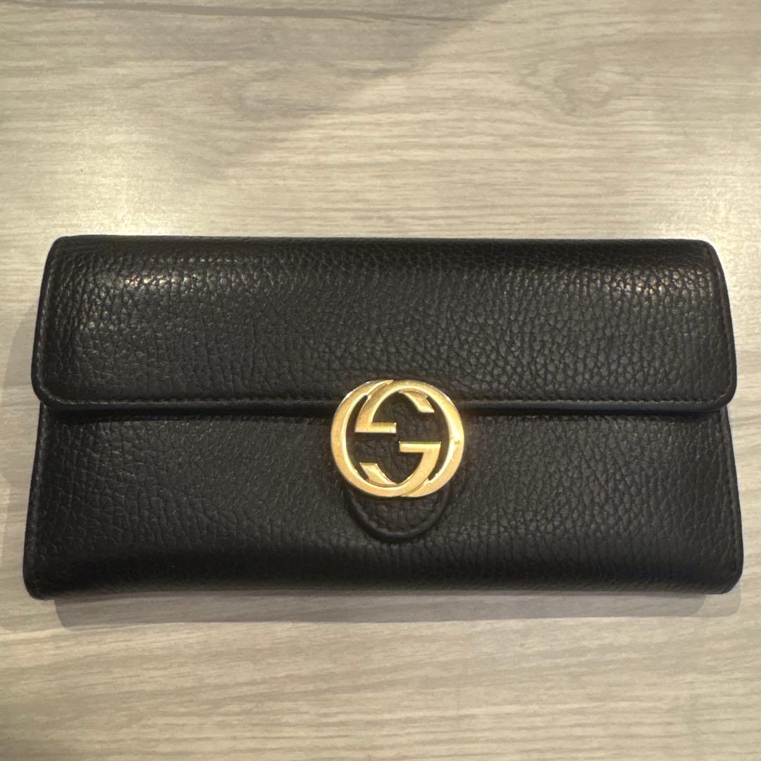 GUCCI ブラック　長財布