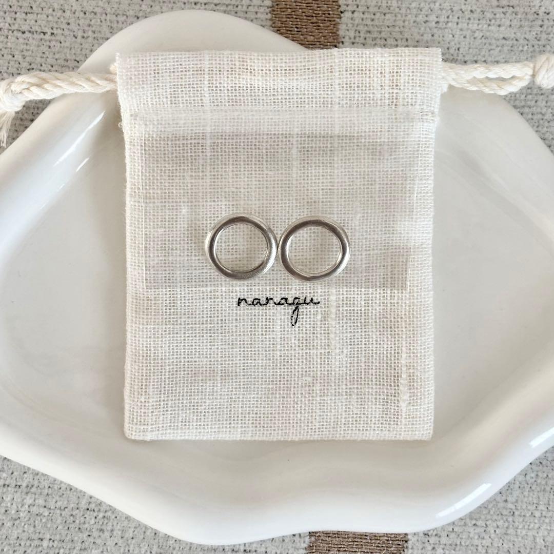 【いちご飴】nanagu silver925 ellipse ring