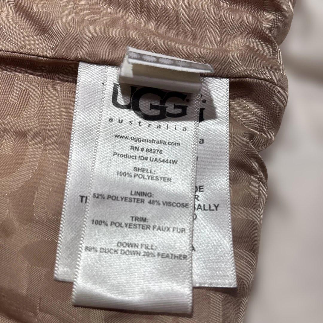 UGG アグ　ダウンジャケット　裏地総柄　ボア　フード付き　レディース　Sサイズ