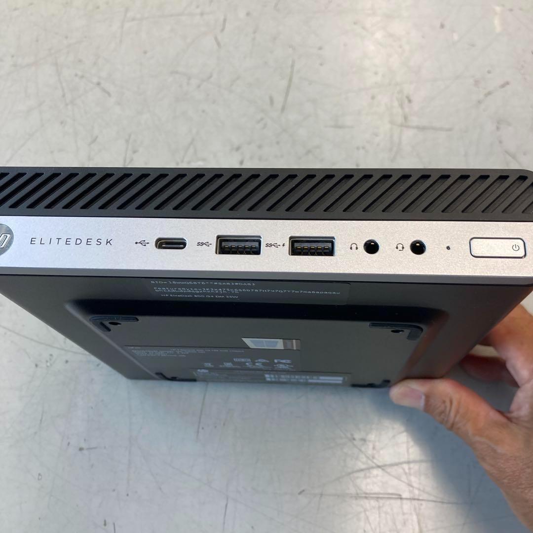 ミニPC #G HP EliteDesk800G4DM 35W i7 16G SSD256