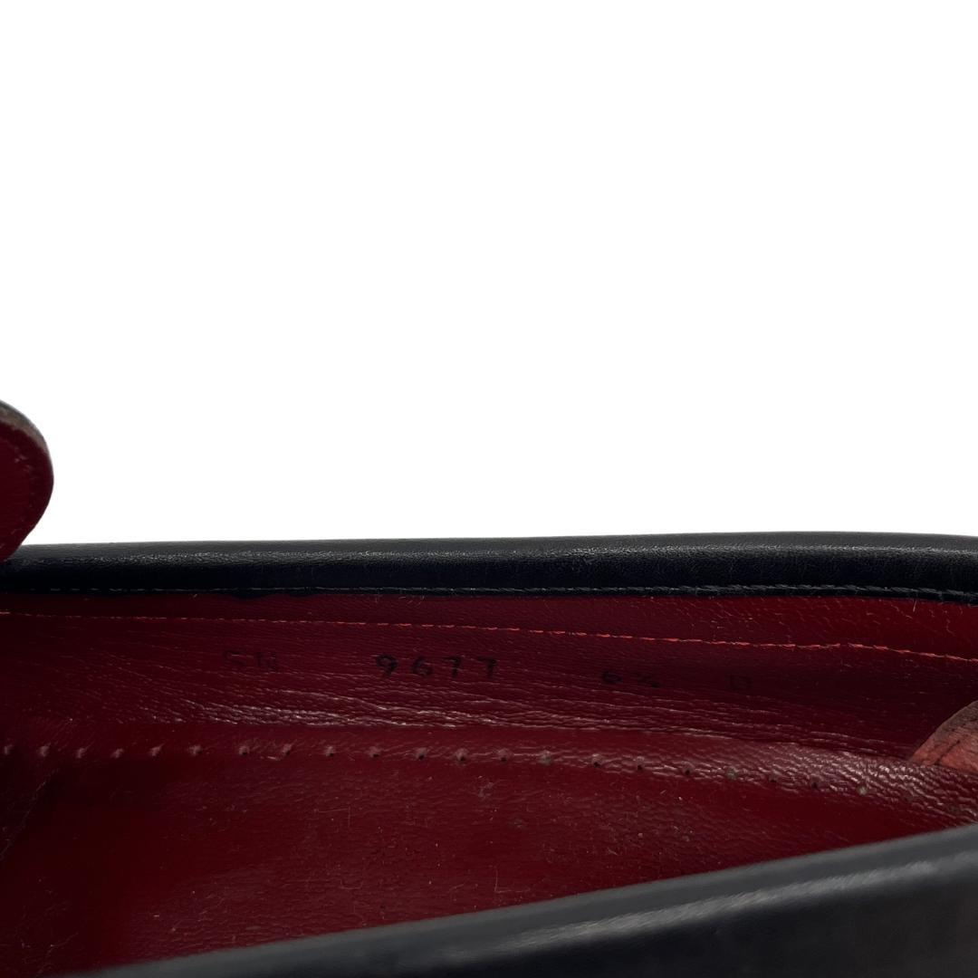 フェラガモ ガンチーニ金具 ローファー 黒 6.51/2【23.5】D【幅広め】